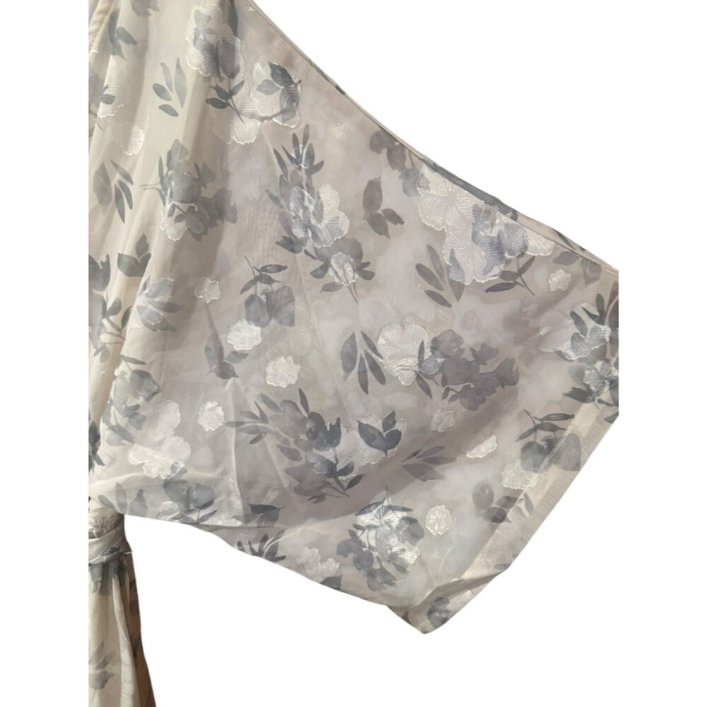 Baltic Born Floral Jacquard Kimono Maxi Dress Size XL - Picture 5 of 14